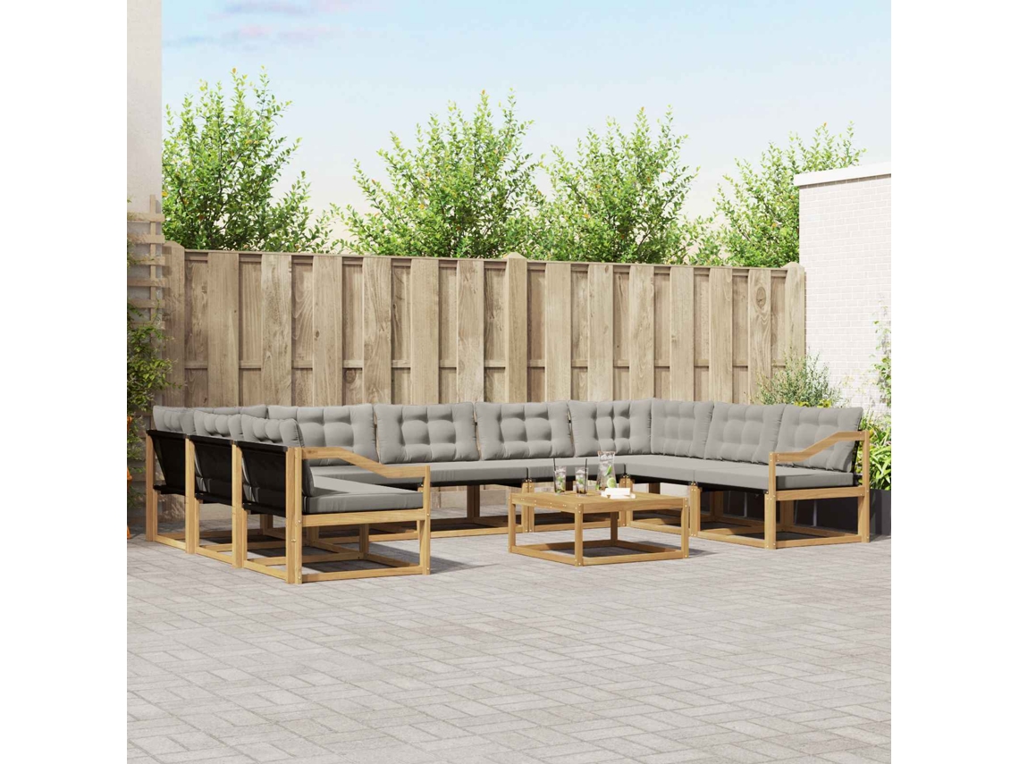 Vidaxl Conjunto De Sofás Para Exterior 10 Unid.