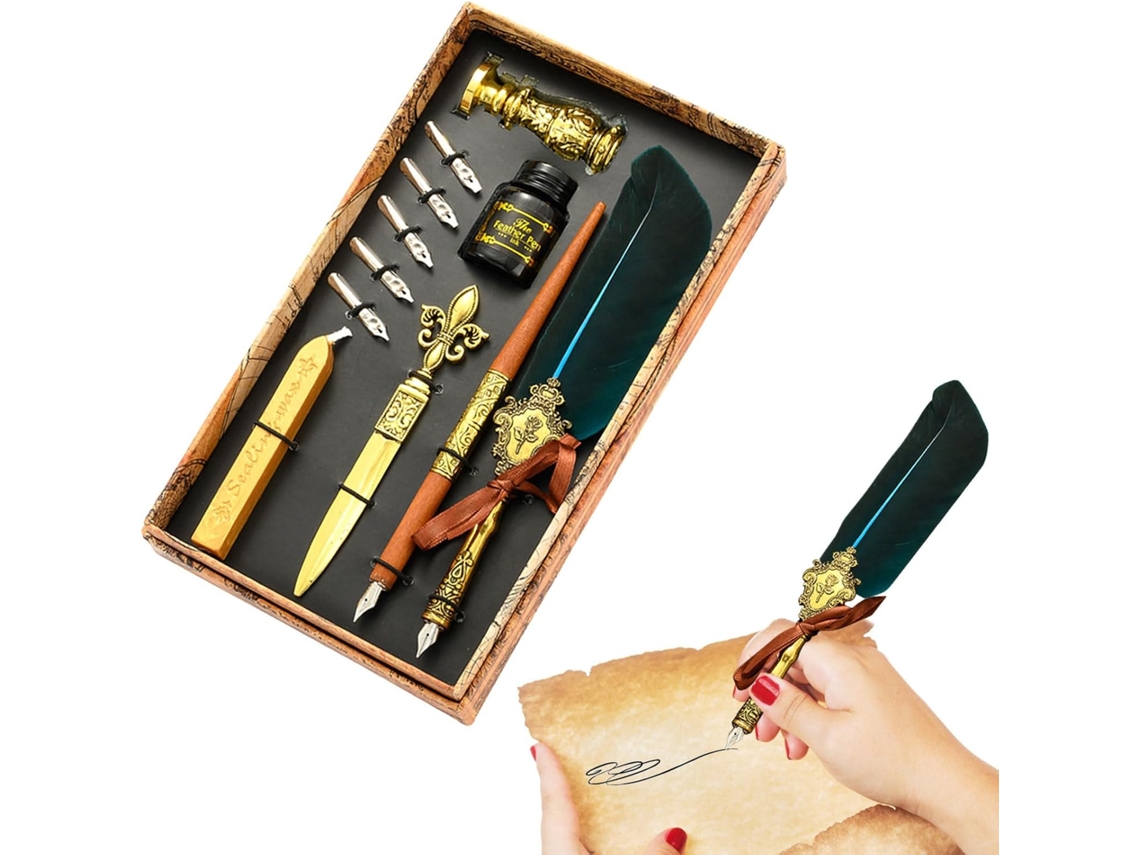 Caneta, para Desenho Artístico, Conjunto de Caneta de Pena e Tinta CHABERLU