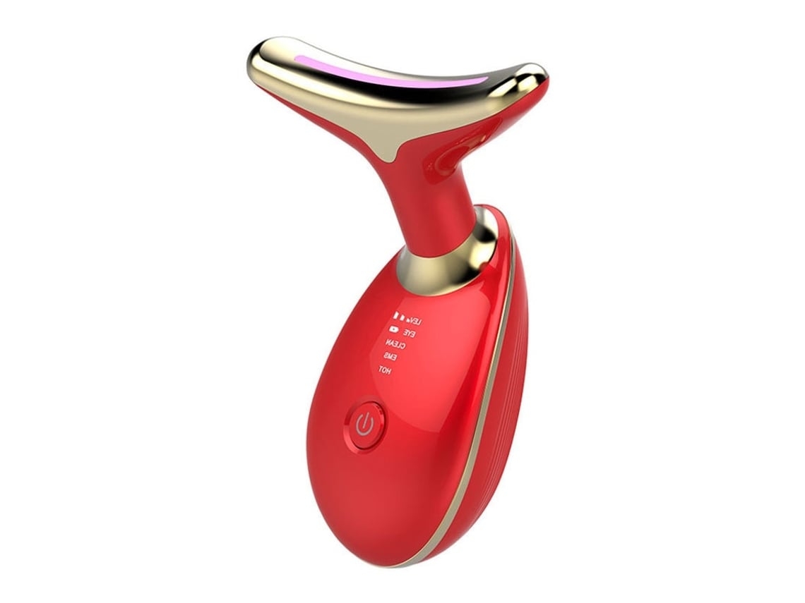 Recupere Sua Juventude! Massageador Rf Facial De Pulso Para Redução De Rugas E Endurecimento Da Pele Vermelho Yunzii
