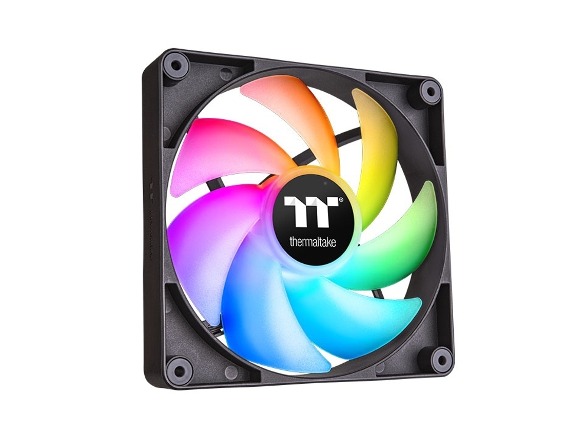 TT THERMALTAKE Ct120 Argb Sync Pc Caixa de Computador Ventoinha Preto Branco 2 Unidades