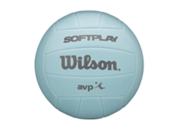 Bola De Vôlei Wilson Soft Play Azul Tamanho Oficial Para Esportes De Praia