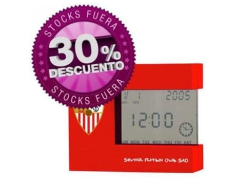 Despertador SEVILLA FUTBOL CLUB 69381 (Vermelho)