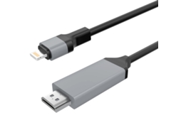 Certificado Apple Mfi Lightning Para Hdmi, Cabo Adaptador Lightning Para Hdmi 2k Lightning Para Adaptador Av Digital Conversor De Tela De Ikikso