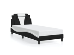 Bed Frame, Bed Frames Vidaxl Preto Couro Artificial (80 X 200 Cm)
