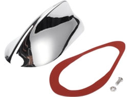 Cobertura D'antenne Requin 1 Peça Para Auto Chrome Abs