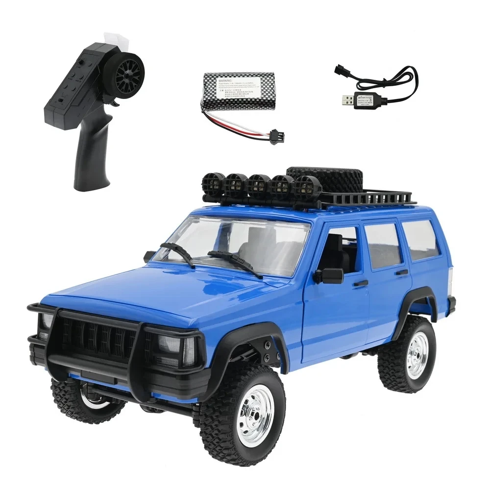 Carro Rc Off road 2.4g 4wd com Motor de Relação 280 MDUG (azul)