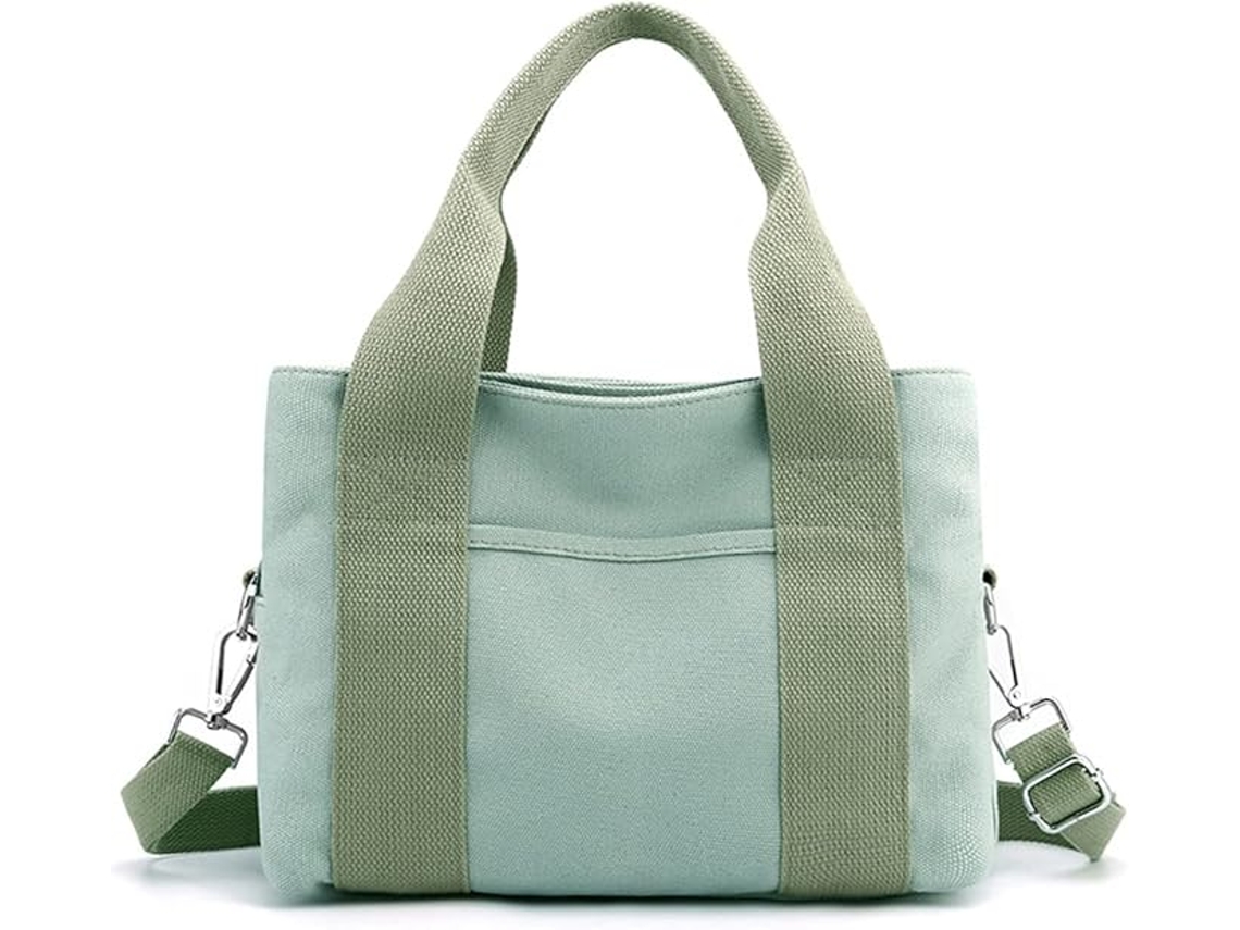 Bolsa de Lona AQUAFORGE, Pequena, Casual, Vários Bolsos, Verde
