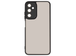 Capa Traseira Fumê Bloco Câmera Para Samsung Galaxy A05 S Ushion Silicone Rígida Preto