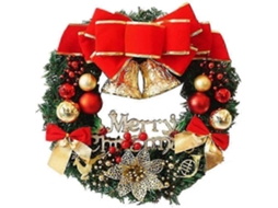 Guirlanda De Natal Criativa Para Decorao De Natal Vermelha Hengjian (1 Unidade)