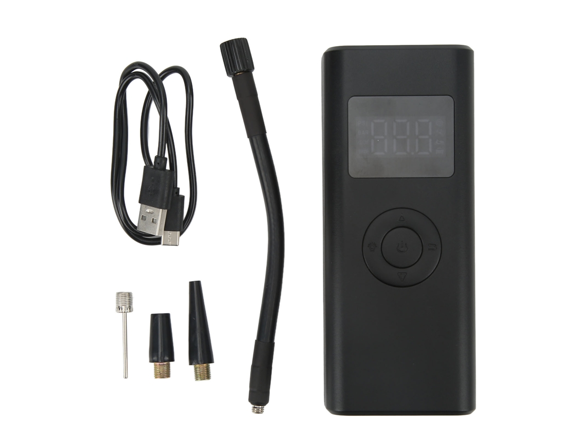 Bomba De Ar Sem Fio Com Tela Digital Led Carregamento Usb C 150 Psi Para Carros Motos Bicicletas
