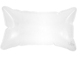 Almofada Inflável Transparente Em Pvc, 40x70 Cm, Impermeável, Ideal Para Sofá E Camping, Com Acolchoamento Amplo.