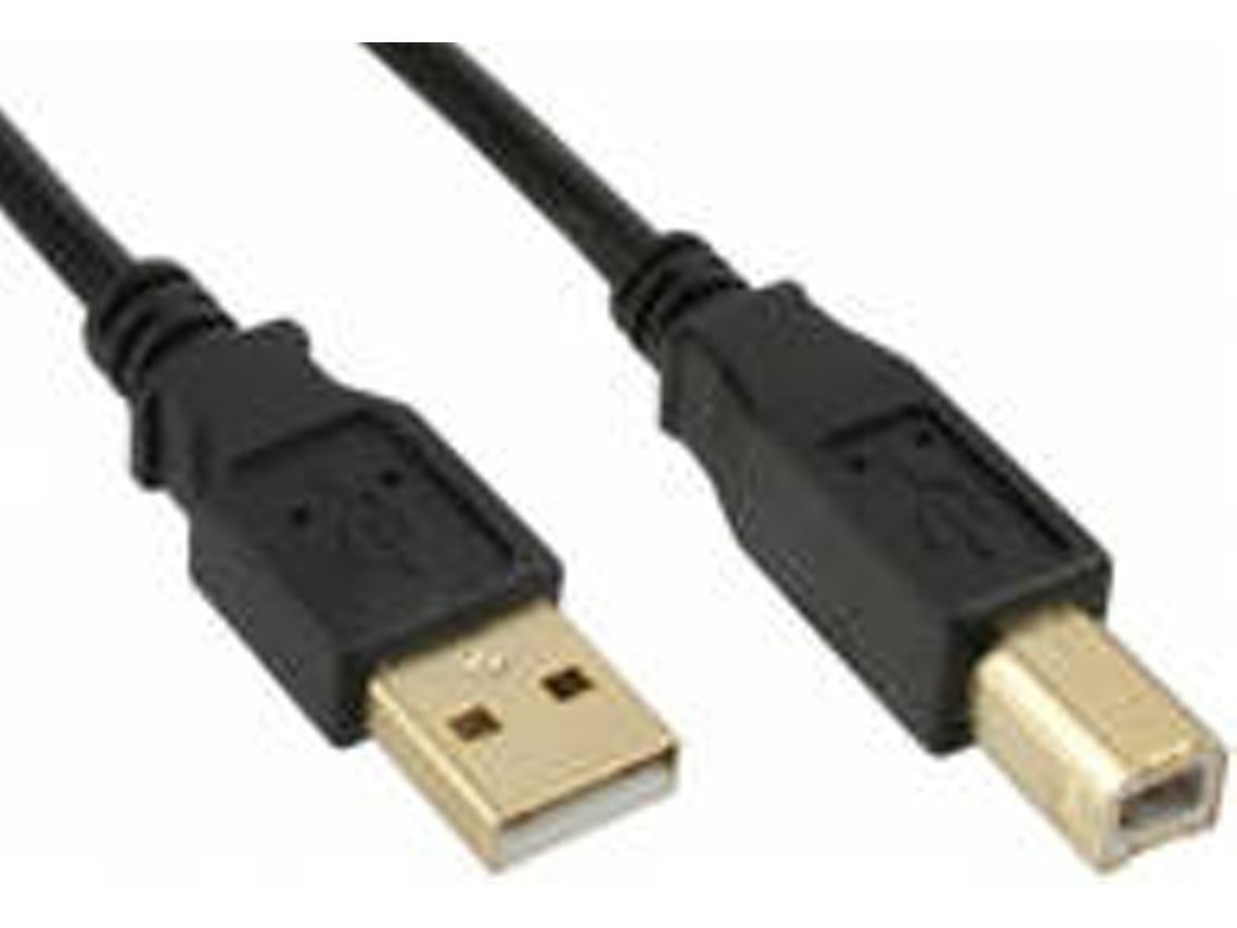Cabo de Dados MICROCONNECT (USB A - USB B - 5 m - Preto)