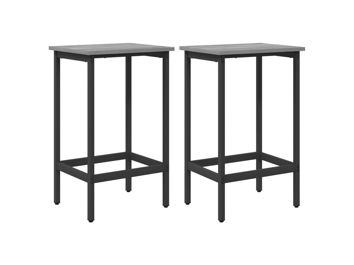 Maison Exclusive - Banco De Bar 2 Unid. Sonoma Cinzento 40 X 32 X 74 Cm