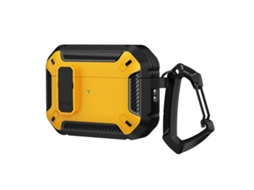 Capa protetora resistente a impactos para fones de ouvido, com gancho, para AirPods Pro 3. GIECY