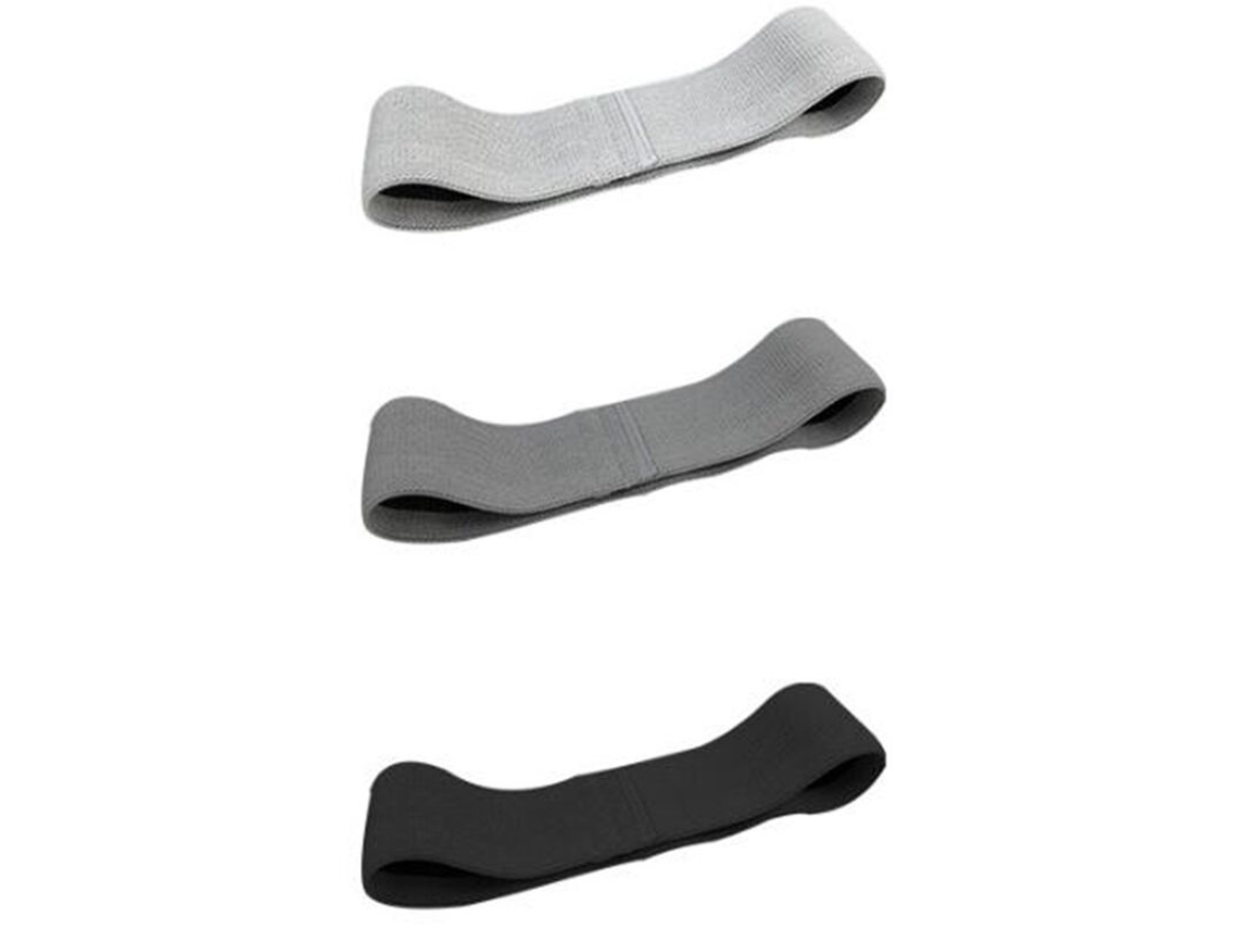 Conjunto de Faixas Elásticas de Resistência 3 Peças para Academia, Pernas e Quadril AQUAFORGE