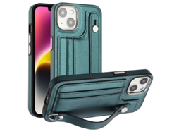 Capa Mobile Phone Cases Shockproof With Wrist para iPhone 13 Pele Castanho