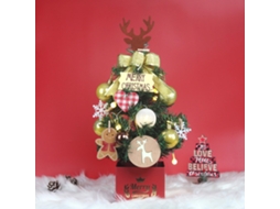 Árvore de natal artificial de 45cm para interior e exterior, decoração festiva LAXISCREED