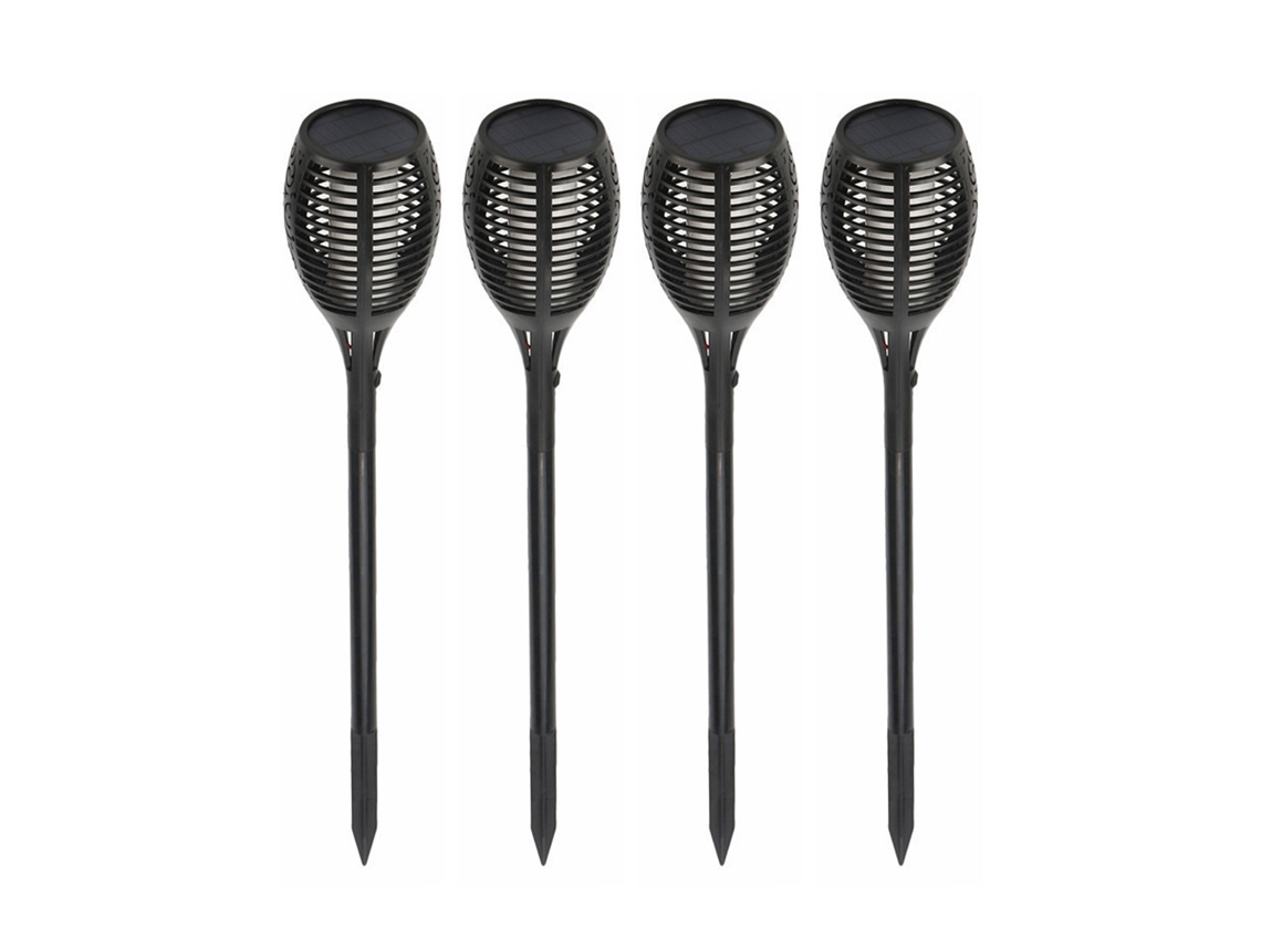 Luzes de Chama Solar para Jardim Externo Torch Lights Decorativas Paisagísticas MARCA