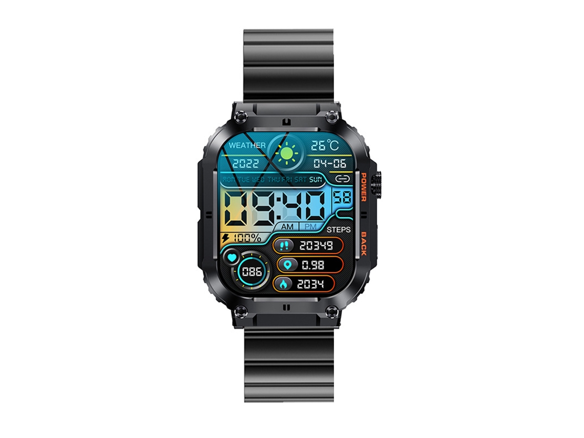 Smartwatch YIZHOOD Te125 Preto