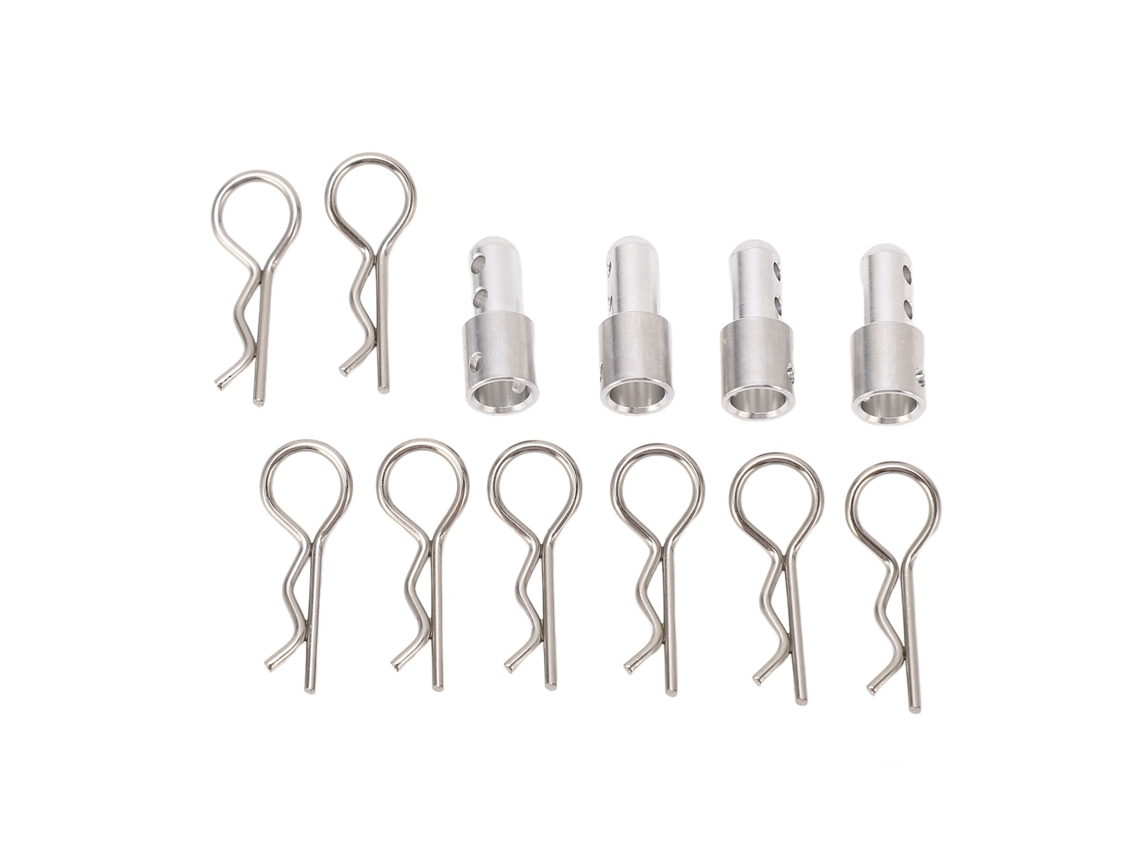 4pcs Suporte De Coluna Do Carro Rc De Alumínio Para Mjx 1/14 14301 14302 Carcaça Estável Resistente