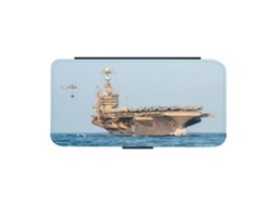 Capa Flip Para Iphone 17 Pro Com Estampa De Porta-aviões