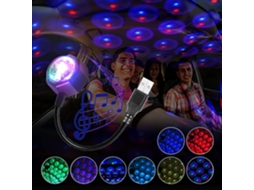 Projetor De Estrelas Para Teto Carro Alimentado Por Usb Com Luz Led Ativada Som. Aquaforge