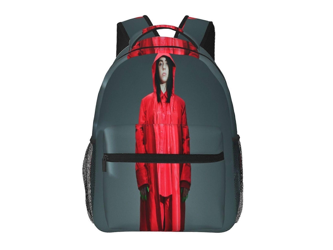 Mochila Billie Eilish T85 Para Escola E Trabalho, Leve E Impermeável, Mochila Estilosa Para Estudantes E Adultos F85