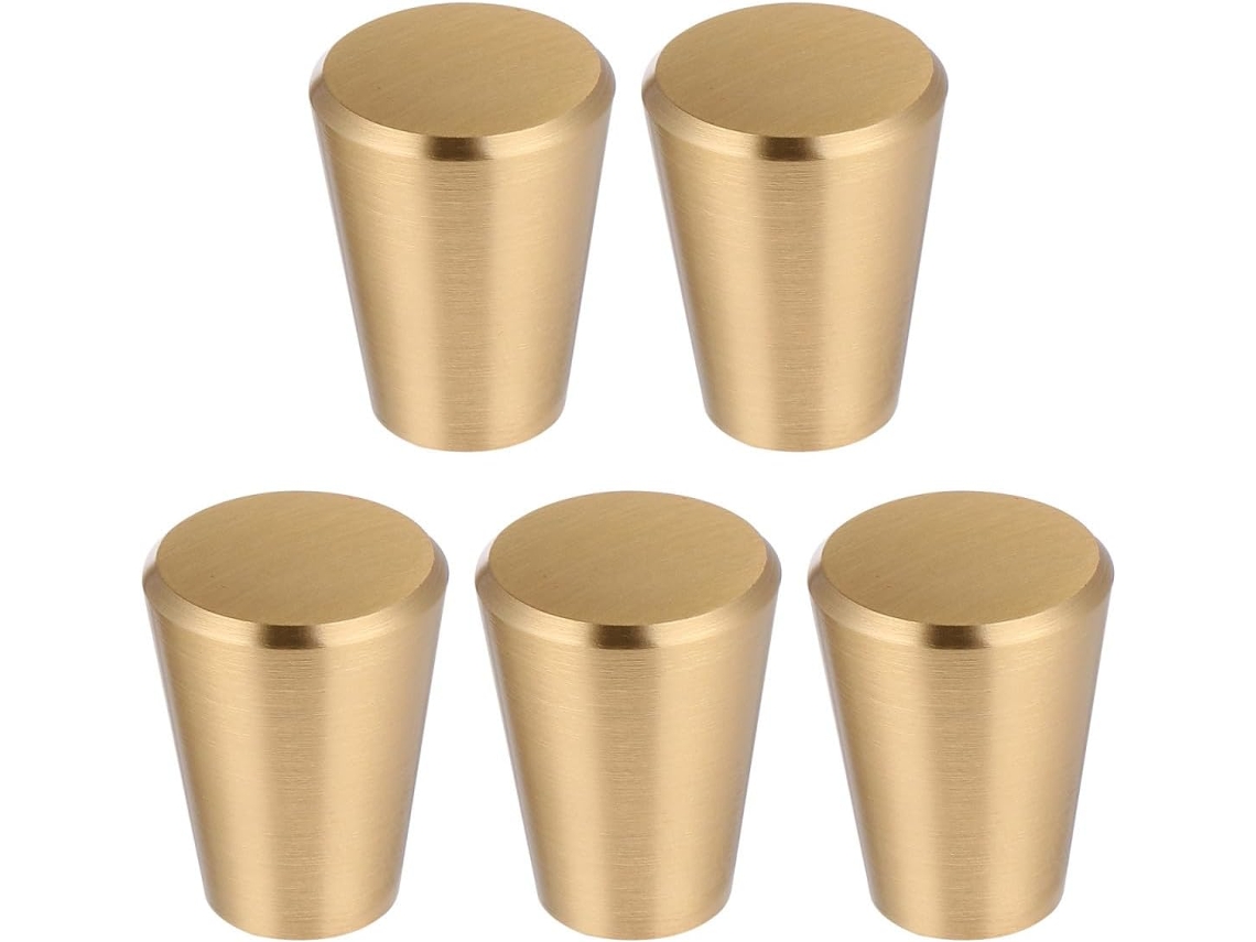 Homoyoyo Conjunto De 5-puxadores Modernos E Simples Em Cobre Maciço, Fáceis De Instalar, Para Gavetas E Armários