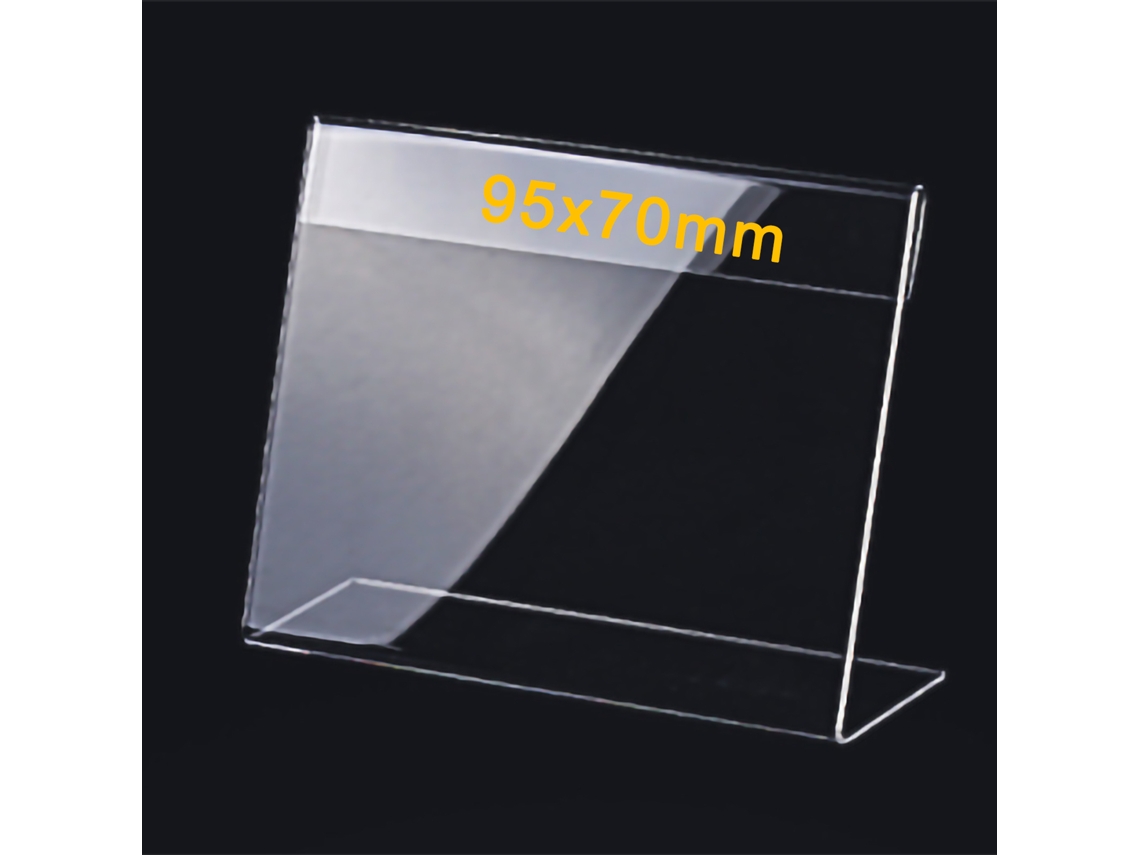 Porta Tarjetas De Negocio Acrílico Premium Resistente Al Rasgado Para Oficina Hotel Reuniones 95x70mm