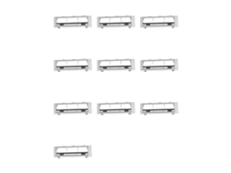 10x Main Brush Cover For Xiaomi Mijia Self-cleaning Robot 2 C101 Accessories Replacement Spare Parts