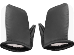 Luvas confortáveis e refletoras para motociclismo, modelo Guidão, em couro sintético.