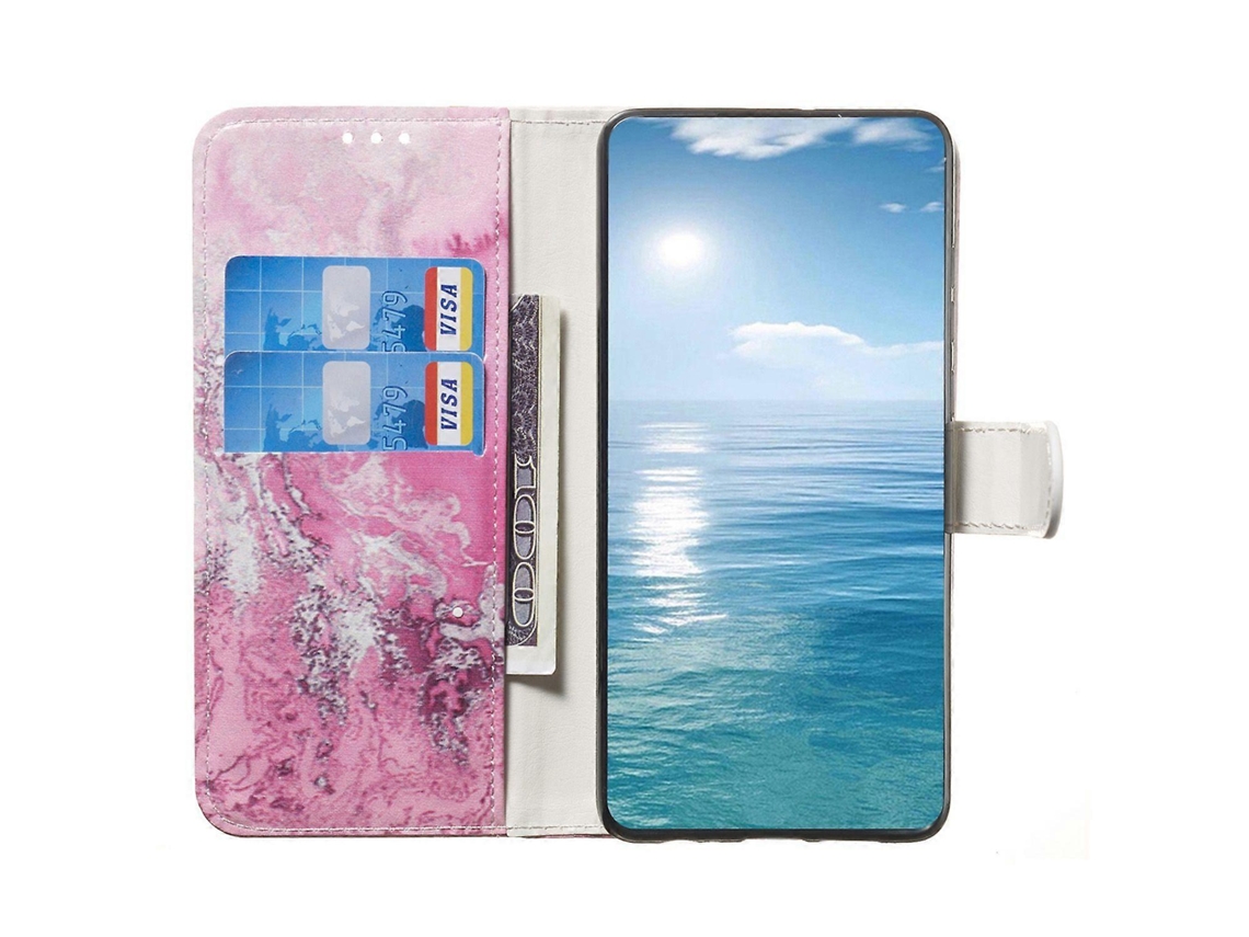 Capa Tipo Carteira Com Estampa De Couro Para Iphone 16 Pro Max