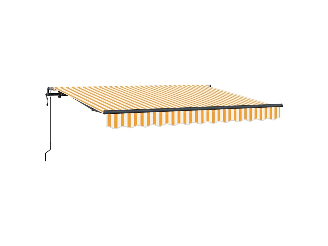 Toldo Retrátil Vidaxl Amarelo Poliéster