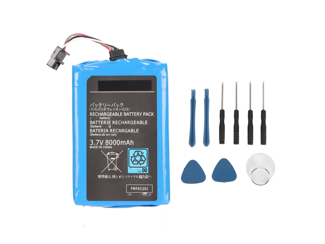 Bateria Recarregável 8000mAh para Gamepad Wii U CHABERLU