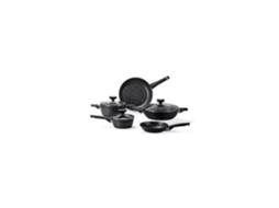 Conjunto Misto MONETA A01a176508 Preto 8 Peças Caçarolas Ø16/20/28 Cm