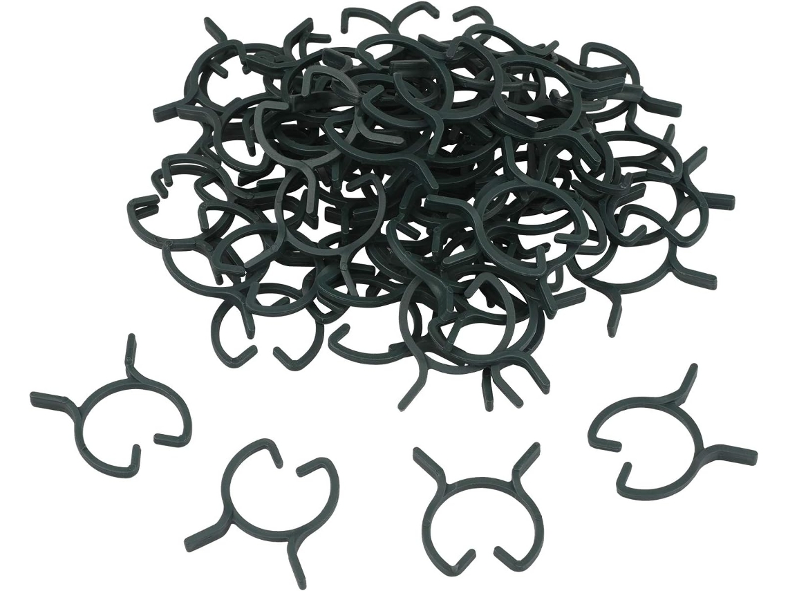 Pacote com 100 Prendedores para Plantas de Jardim, Ideais para Fixar Plantas em Suportes. AQUAFORGE