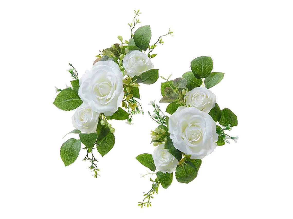 Decoração de Bolo com Flores Artificiais para Casamentos e Eventos LAXISCREED