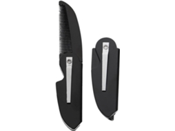 Conjunto de 2 Canetas Dobráveis para Barba Masculina, Dentes Finos, Ferramenta de Cuidados Pessoais
