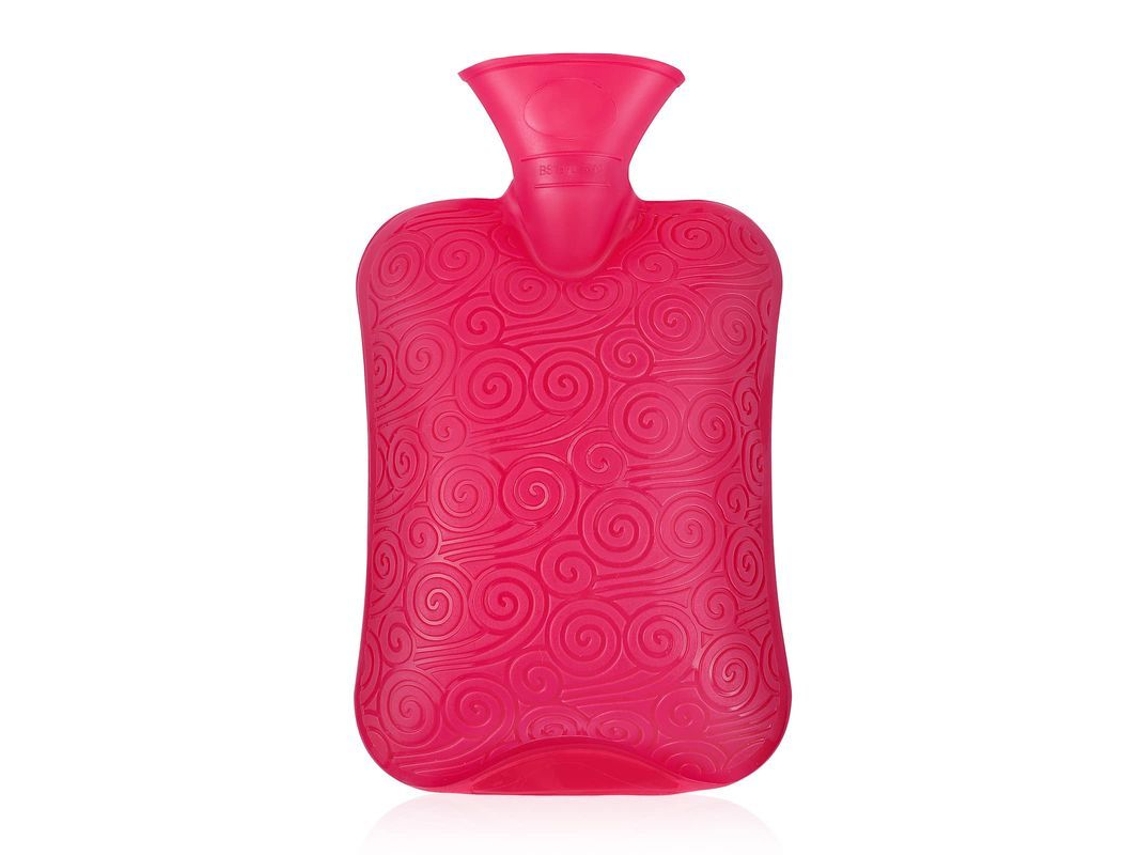 Botella De Água Quente De Borracha Clássica Premium, Para Compressas Quentes E Hipertermia (vermelha)
