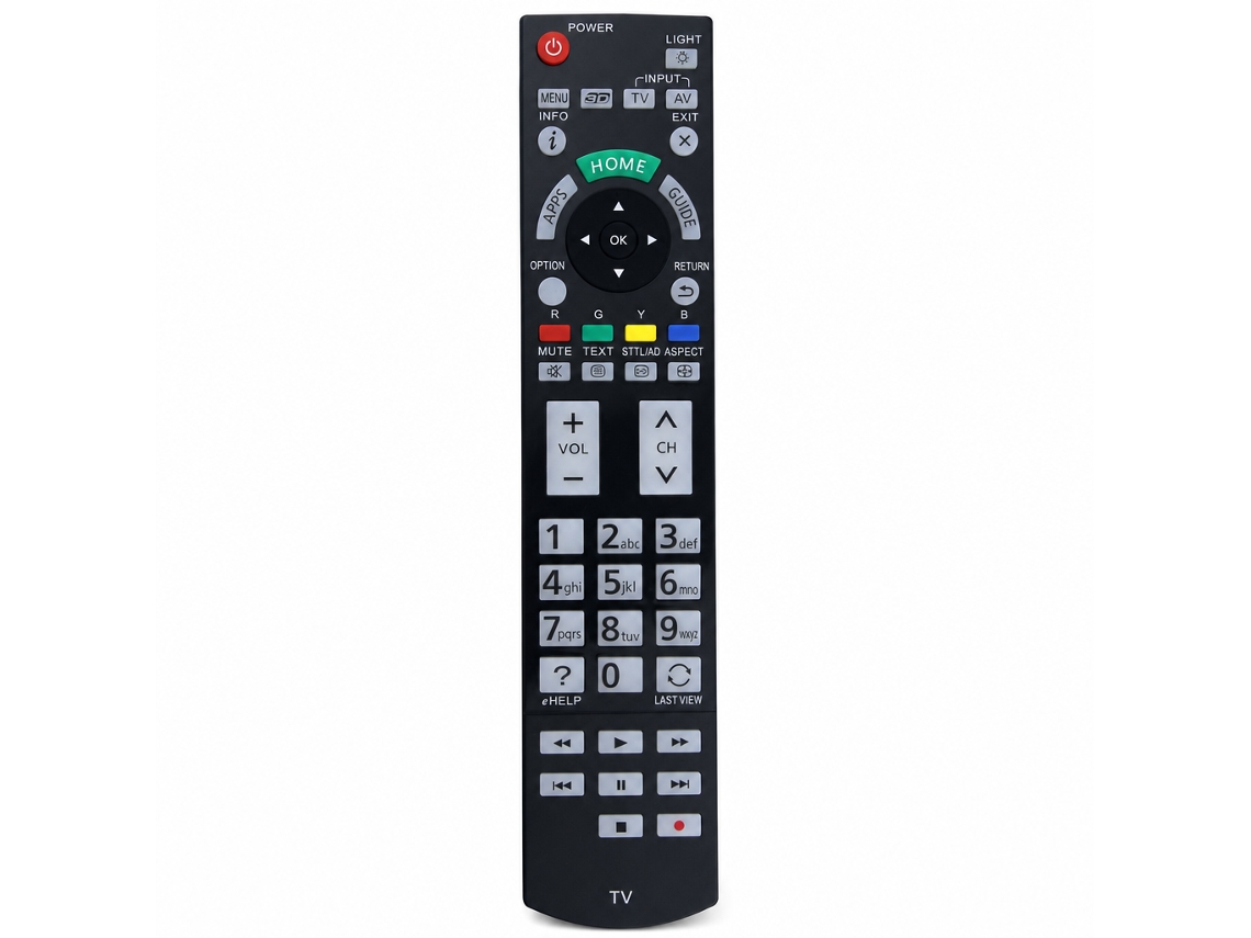 Comando À Distância Para Tv Compatível Com Panasonic N2qayb000936_dae