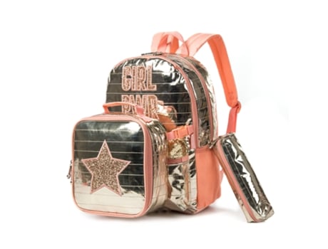 Mochila Infantil Linda de Lantejoulas para Meninas 2023 Lancheira Destacável