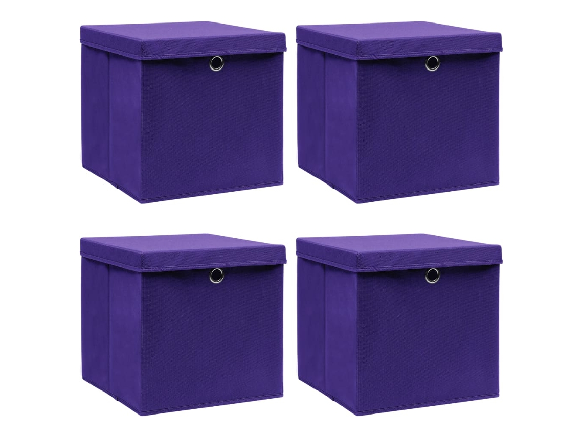 Storage Box, Storage Boxes Vidaxl Roxo Tecido (n/a)