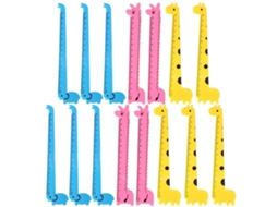 Conjunto De 30 Réguas Escolares Plástico Com Estampa Girafa, Portáteis E Leves, Em Cores Sortidas E Diversos Estilos
