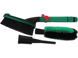 Escova Multifuncional De Plástico Verde Para Limpeza Rápida De Carros.