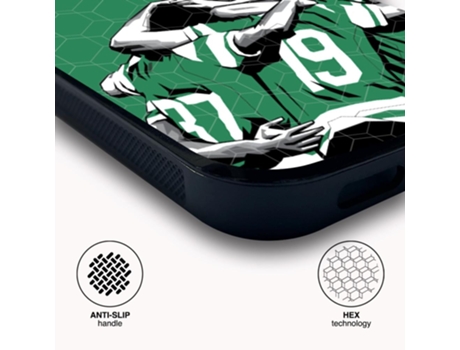 Capa Oficial SPORTING CLUBE de Portugal Equipe para iPhone 13 Pro Max - PhoneCases3D (3D TPU Preta Protetora)