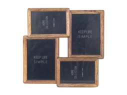 Moldura De Madeira Preta 33x3x33cm 30951