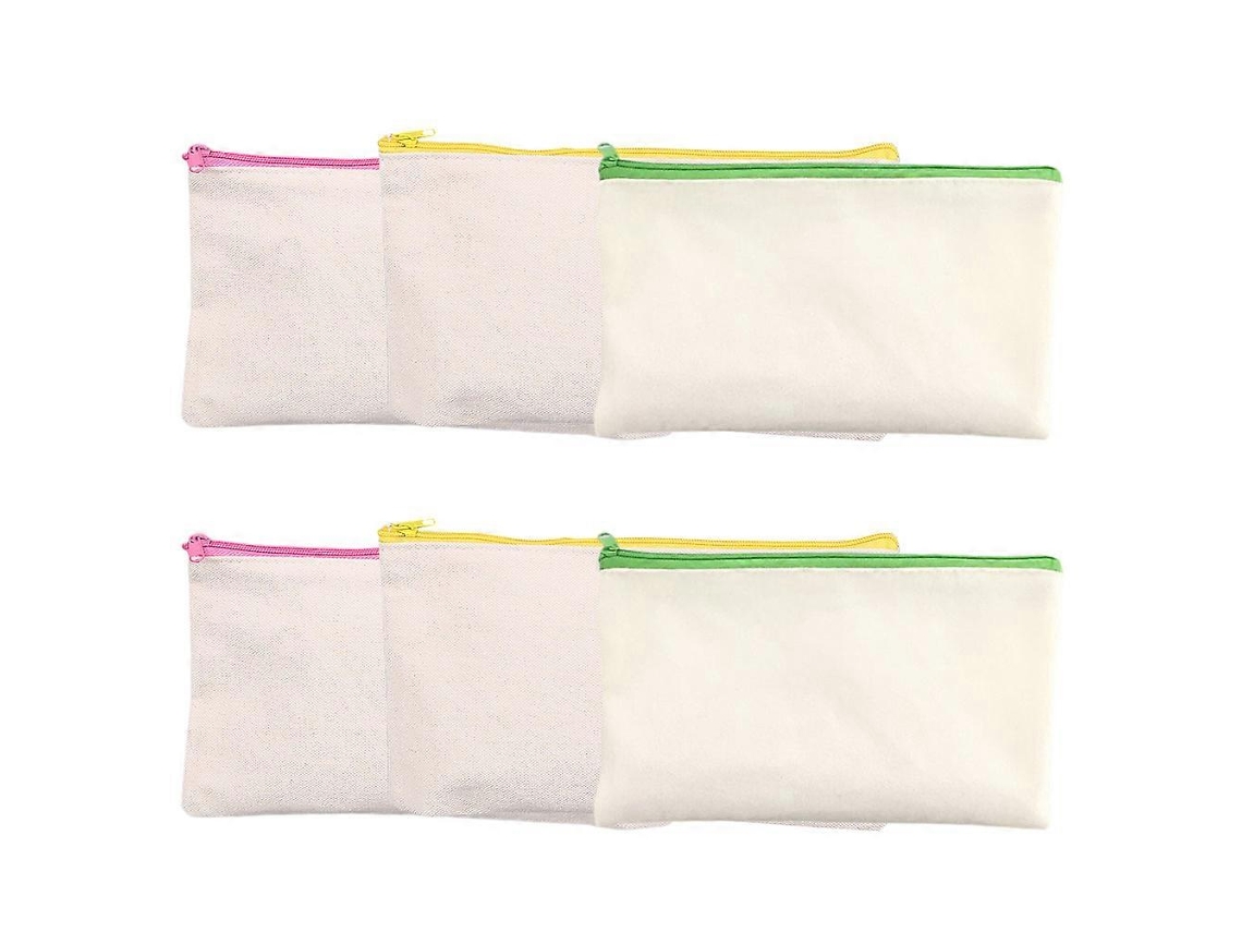 Pacote Com 6 Estojos De Papelaria, Estojos Portáteis Com Zíper E Marcadores Para Adolescentes E Adultos Olysi Shop