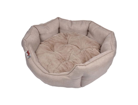 Cesto redondo macio interior Newton gama todos os tamanhos LOVE STORY - Ecru - D 50 x H 16 cm