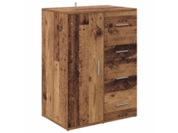 Conjunto 1 Estante De Armazenamento Vidaxl Castanho Derivados De Madeira (59 X 39 X 80 Cm)