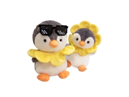 Pinguim de Pelúcia Girassol Boneco Fofinho para Meninas, Almofada de Conforto, Presente de Aniversário Infantil CHABERLU